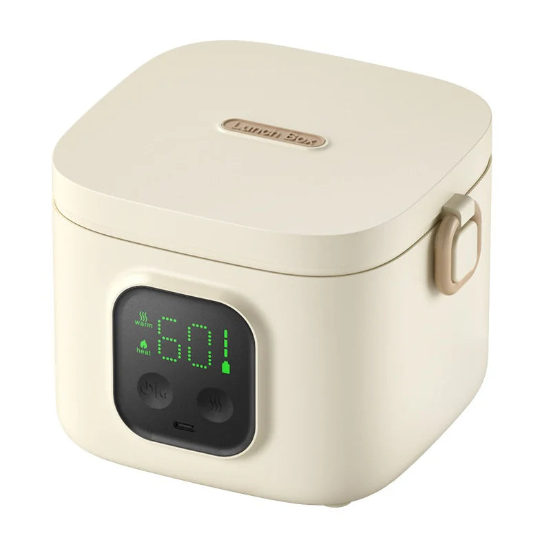 Portable Cordless Self-Heating Food Container