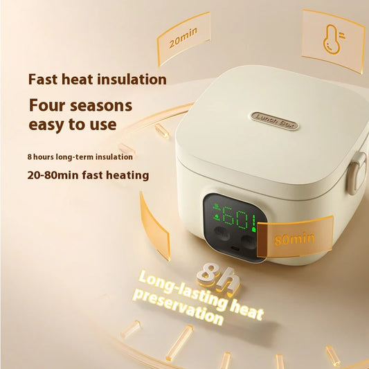Portable Cordless Self-Heating Food Container