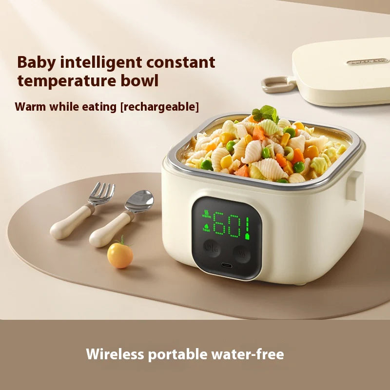 Portable Cordless Self-Heating Food Container