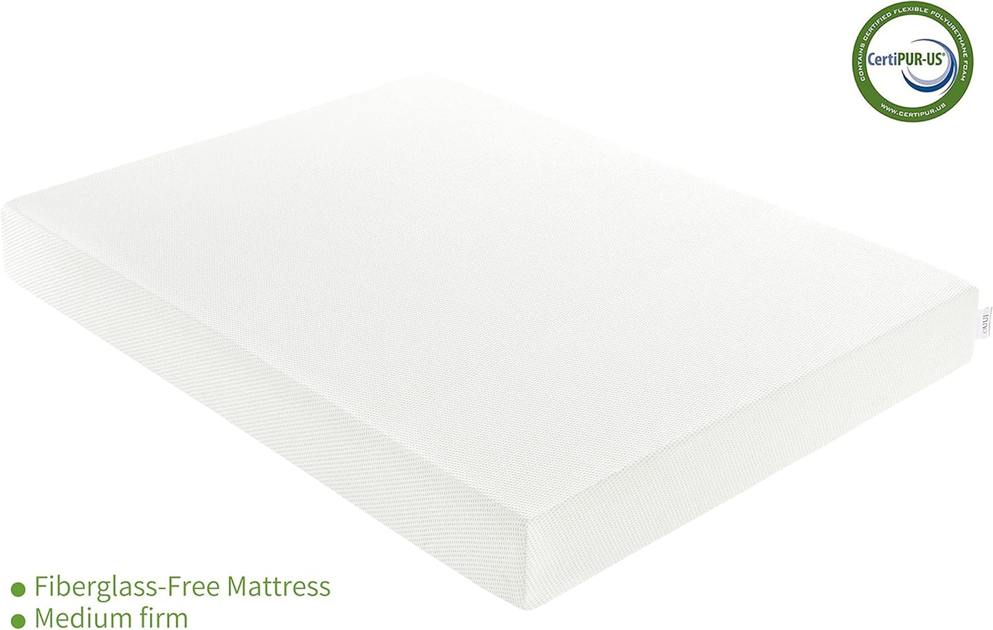 Twin Mattress, 5 Inch Green Tea Cooling Gel Memory Foam Mattress in a Box for Kids Medium Firm Twin Bed Mattress for Bunk Bed, Trundle Bed, Pressure Relief, Certipur-Us Certified