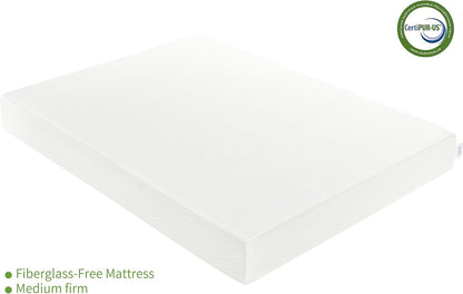 Twin Mattress, 5 Inch Green Tea Cooling Gel Memory Foam Mattress in a Box for Kids Medium Firm Twin Bed Mattress for Bunk Bed, Trundle Bed, Pressure Relief, Certipur-Us Certified